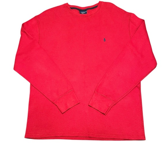 Polo Ralph Lauren Other - Polo Ralph Lauren Red Long Sleeve Sleep/Lounge Shirt Size L